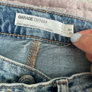 Garage Light Blue Straight Leg Jeans
